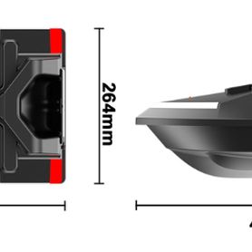 Futterboot V020 mit GPS 12.000mAh schwarz NEU ´24