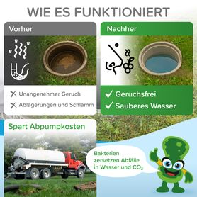 Bioenzymatischer Reiniger für Ihre KLÄRGRUBE und SENKGRUBE 500g