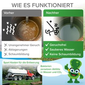 Bioenzymatischer Reiniger für Ihre HÄUSLICHE KLÄRANLAGE 500g